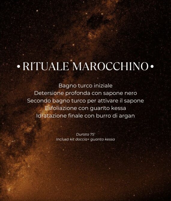 Xmas 25: Rituale hammam marocchino 75 min.